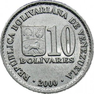10 bolivares 2000  b