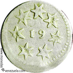 1/2 Real 1812 Provincia de Caracas Monedas Patriotas