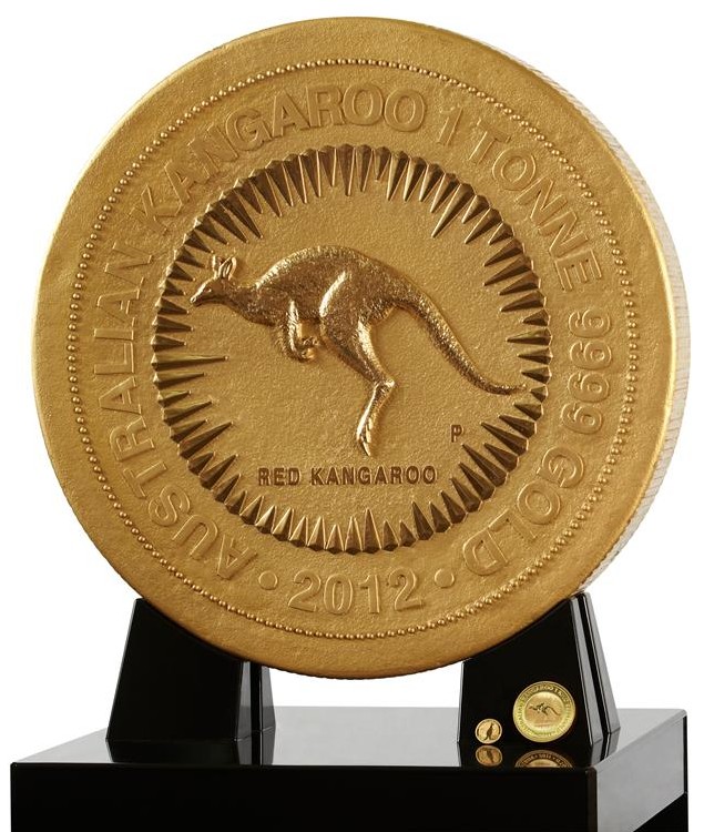 Australia acuña moneda de oro más grande del mundo 