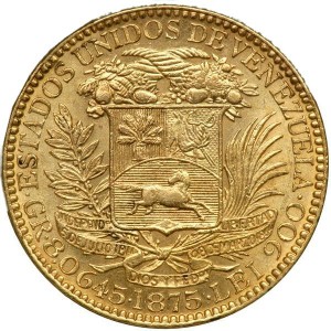 5 VENEZOLANOS 1875