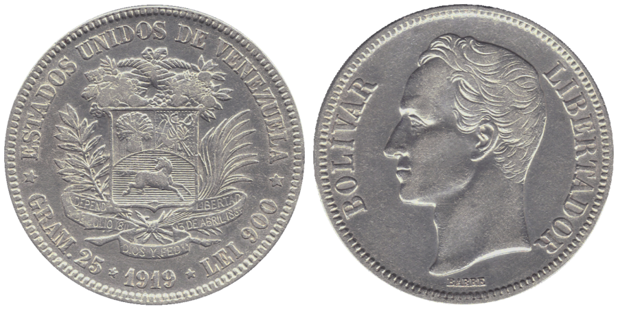 Venezuela-5-Bolívares Venezuela-5-Bolívares