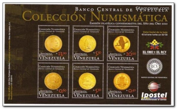 2011_Stamps_Venezuela_Oro