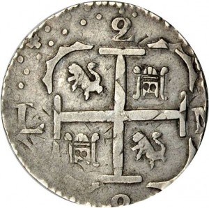 2 reales macuquina  1817