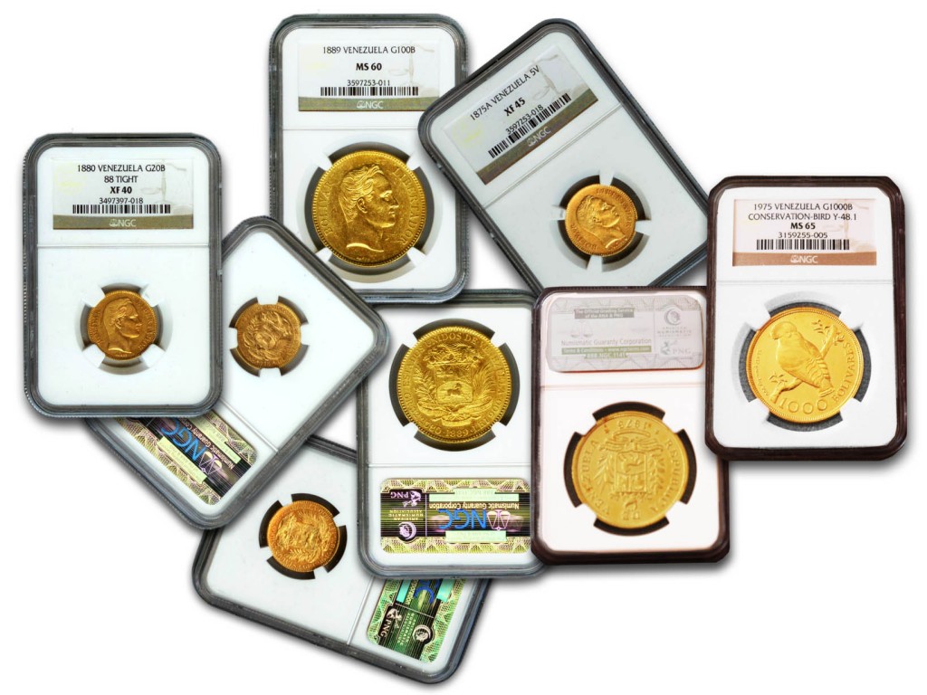 Las Monedas de Oro Venezolanas (1era Parte 1875-1975)