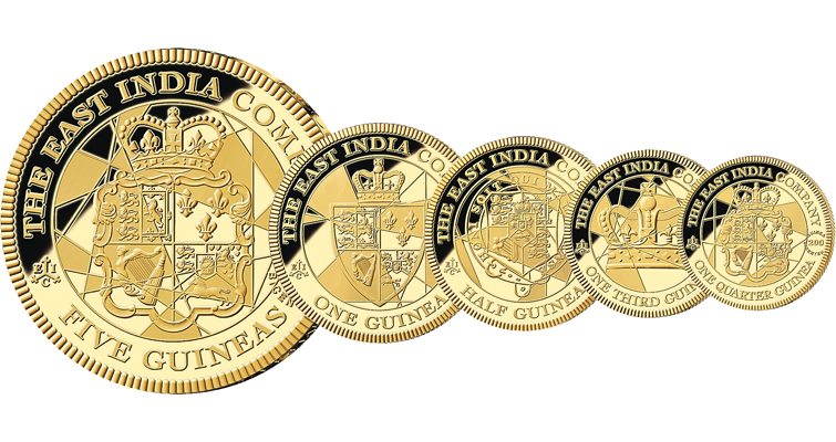 five-gold-guineas-together