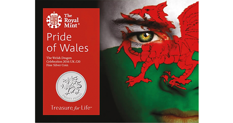 La Real Casa de la Moneda celebra el dragón galés en plata