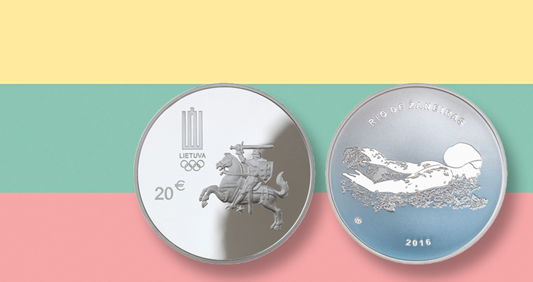 Lituania se prepara para los Juegos Olímpicos con una plata de 20 euros