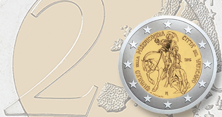 El Vaticano celebra el Jubileo de la Misericordia con una moneda de 2 euros