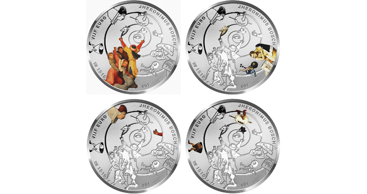 Las pinturas del Bosco protagonizan las nuevas monedas de Holanda