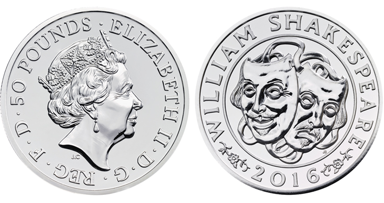 Shakespeare protagoniza una nueva moneda de plata Shakespeare protagoniza una nueva moneda de plata