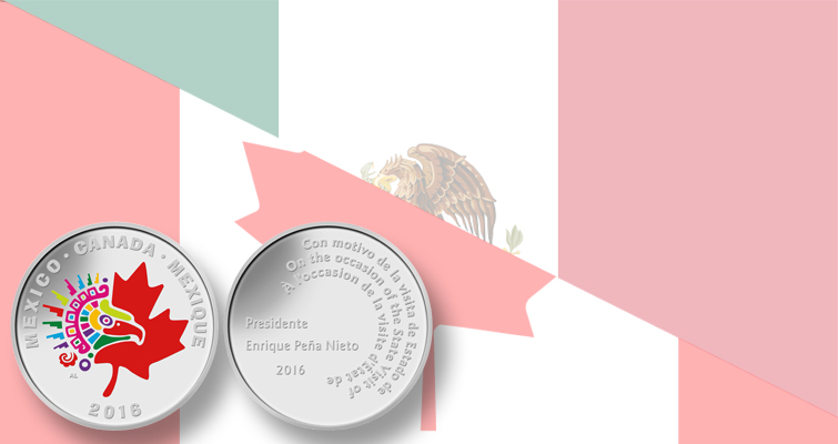 Colorful Canada medal for Mexican president visit