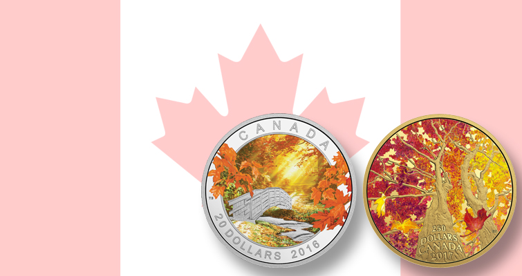 El otoño florece en dos nuevas monedas de Canadá El otoño florece en dos nuevas monedas de Canadá