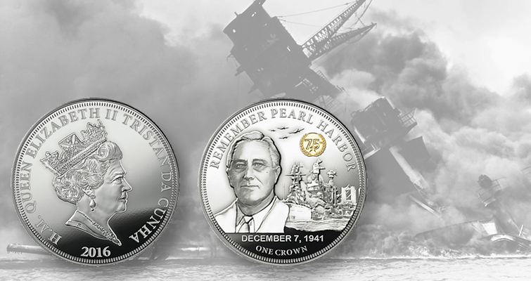 El aniversario de Pearl Harbor se conmemora con una nueva moneda El aniversario de Pearl Harbor se conmemora con una nueva moneda