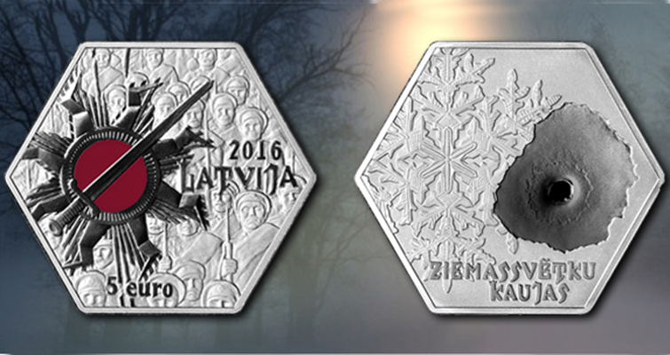 Letonia conmemora las batallas de Navidad con 5 euros de plata