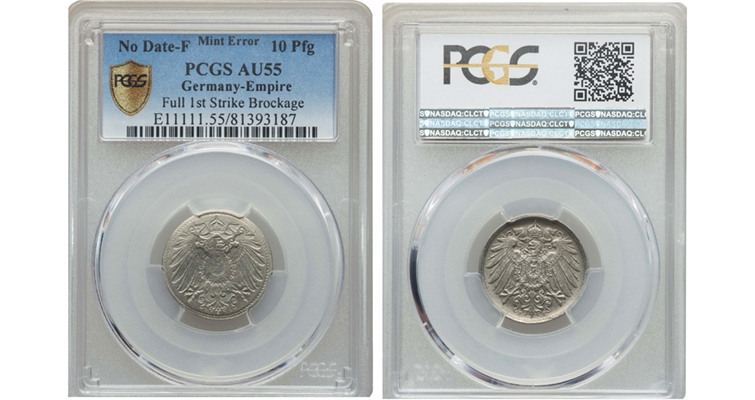 La moneda alemana tiene dos reversos, uno de ellos es un espejo