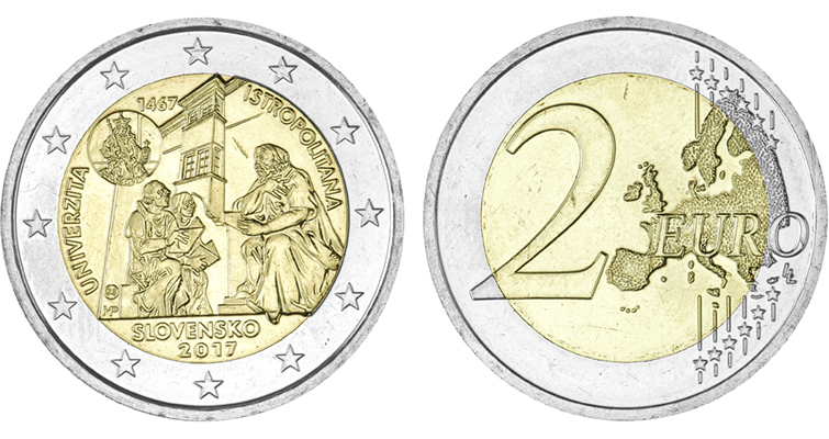 Eslovaquia honra el aniversario de la universidad con una nueva moneda