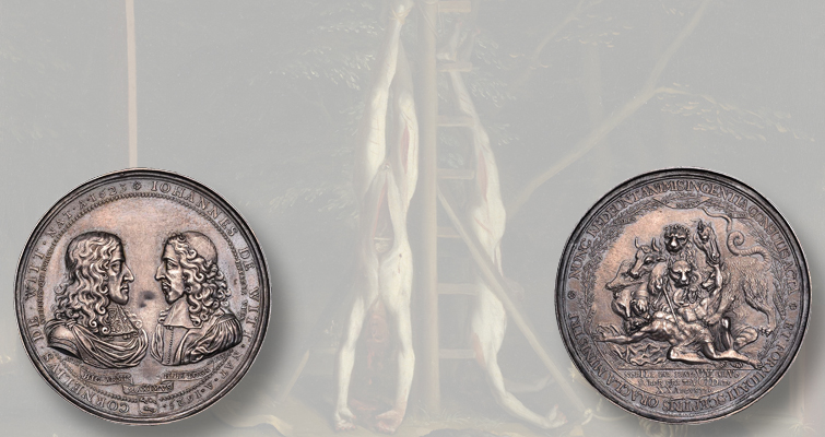 La medalla de bronce de 1672 representa la política como un deporte de sangre