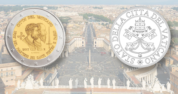 La Ciudad del Vaticano rinde homenaje a dos santos con una conmemoración de 2 euros La Ciudad del Vaticano rinde homenaje a dos santos con una conmemoración de 2 euros