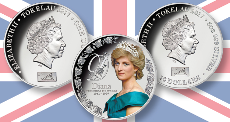 Dos monedas conmemoran el aniversario de la muerte de la princesa Diana