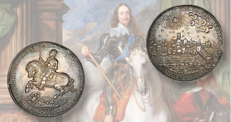El rey Carlos I vuelve a Londres con una medalla en subasta