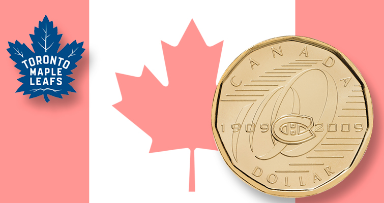 La Real Casa de la Moneda de Canadá proyecta un dólar para los Toronto Maple Leafs La Real Casa de la Moneda de Canadá proyecta un dólar para los Toronto Maple Leafs