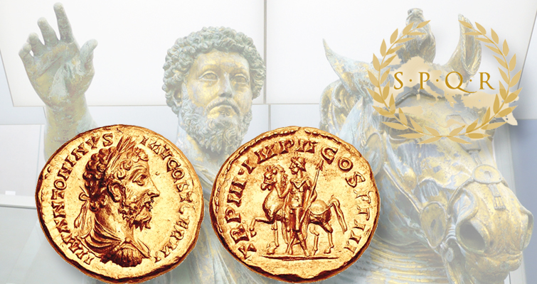 La falsificación contemporánea de la antigua aureus se vende