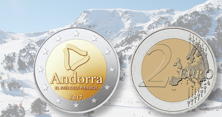 Andorra destaca el lugar de la nación en los Pirineos con 2 euros