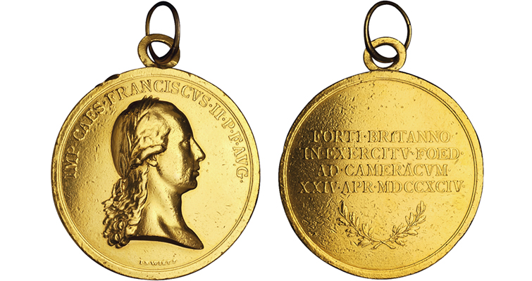 Se vende la medalla de oro por salvar a un emperador