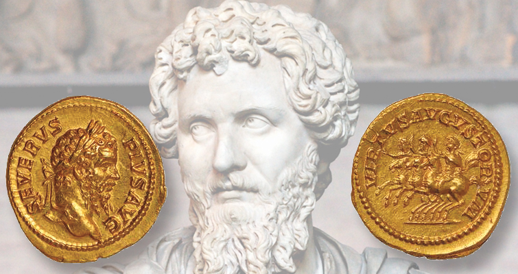 El aureo de oro de Septimio Severo destaca en una subasta