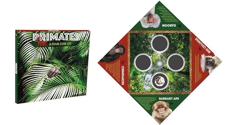 Pobjoy lanza la primera moneda de serie para primates Pobjoy lanza la primera moneda de serie para primates