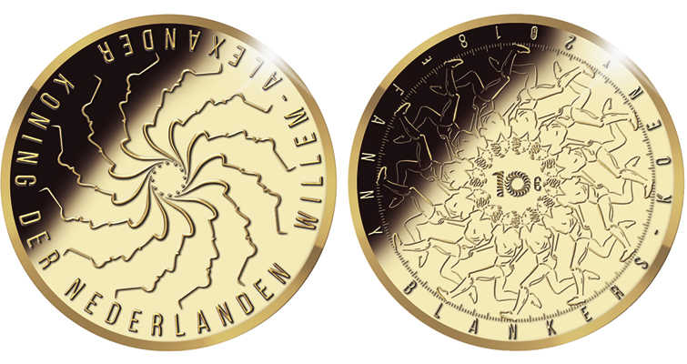 La Real Casa de la Moneda de los Países Bajos rinde homenaje a la esposa voladora  en una moneda