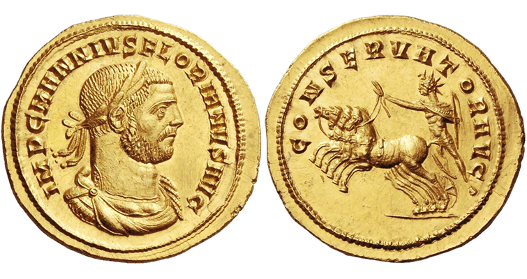 Raros aureos romanos lideran la puja en una venta suiza