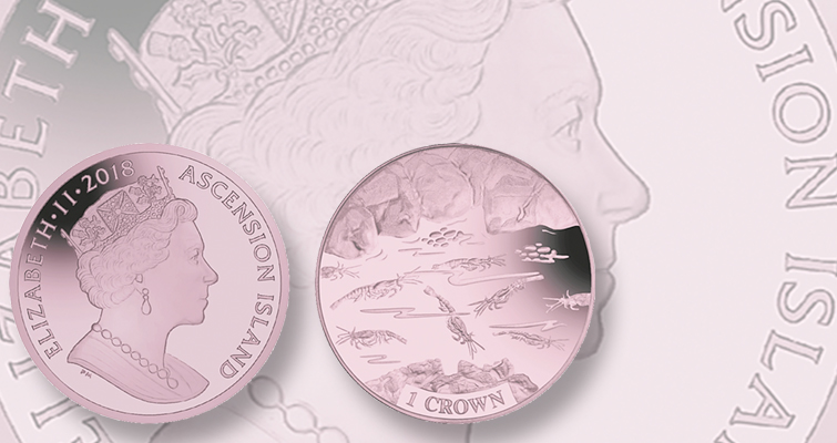 Pobjoy emite una moneda de titanio para la Isla de la Ascensión