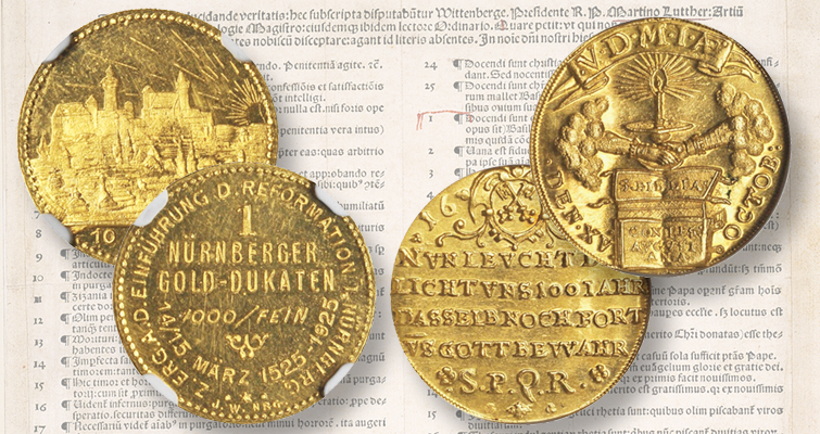 Oro relacionado con la Reforma en la subasta de Stacks Bowers Oro relacionado con la Reforma en la subasta de Stacks Bowers