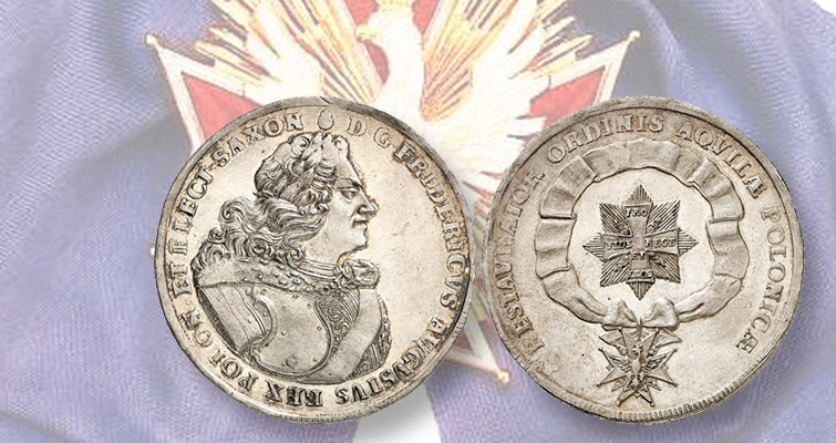 La moneda celebra la Orden Polaca del Águila Blanca