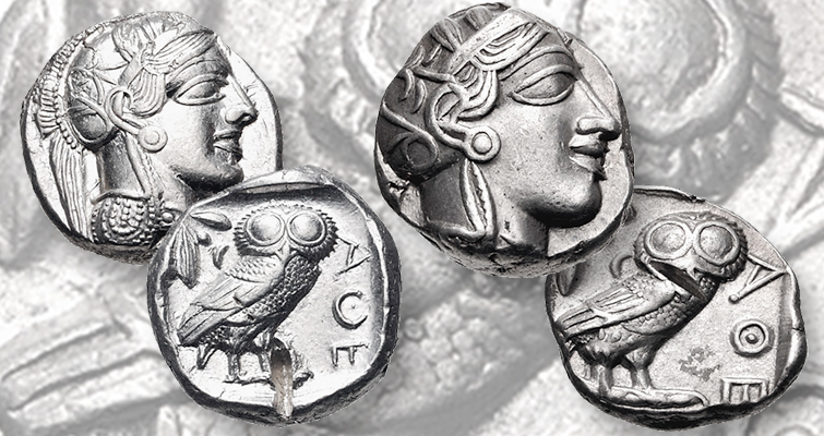 Una de estas monedas es falsa, la otra es real