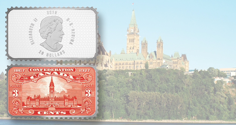 Las monedas canadienses celebran la historia filatélica del país