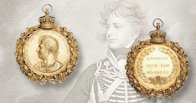 La medalla de la coronación de lujo protagoniza la subasta del 26 de septiembre