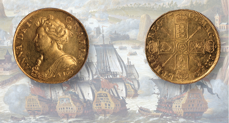 Las 5 guineas de oro de VIGO baten el récord de cualquier moneda británica