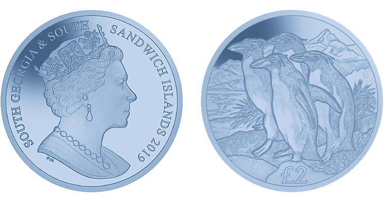 La fauna del Atlántico Sur en las monedas de 2019