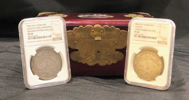 Colección de monedas chinas de Cherrywood disponible