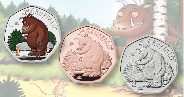 La moneda de 50 peniques de Gruffalo celebra los personajes del libro