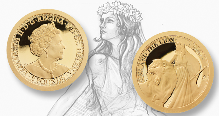 Una y León se renueva con las monedas conmemorativas de Santa Elena