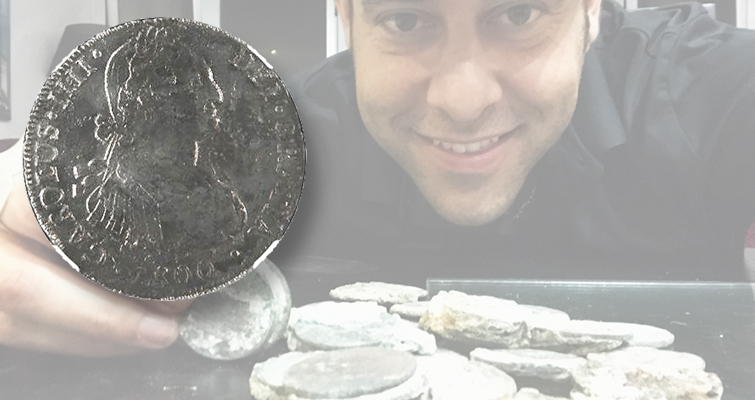Un numismático busca la identidad del naufragio de alrededor de 1807 en aguas cubanas