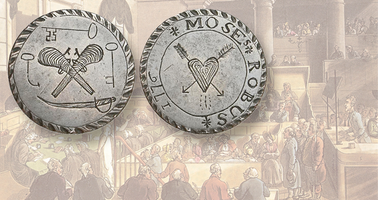 Posible ficha de amor de un convicto ofrecida en una subasta en Londres