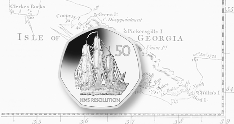 La Casa de la Moneda de Pobjoy emite una nueva moneda de 50 peniques para celebrar a James Cook