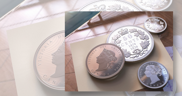 Canadá celebra la primera serie de monedas en circulación con versiones modernas de gran tamaño