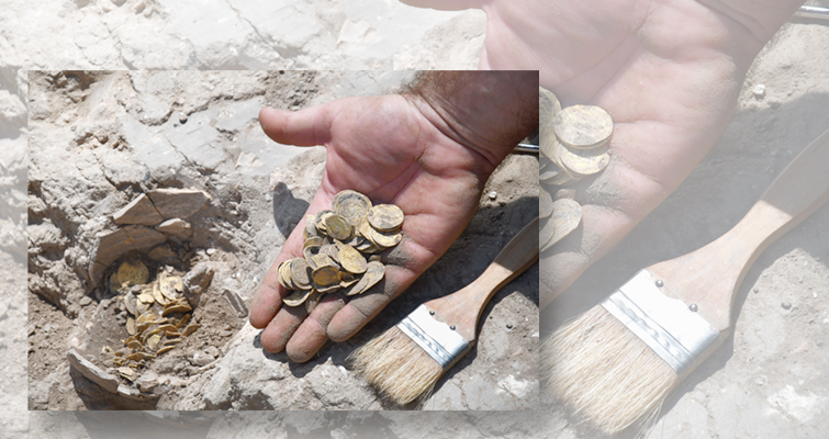 Dos estudiantes encuentran un tesoro de monedas de oro en Israel