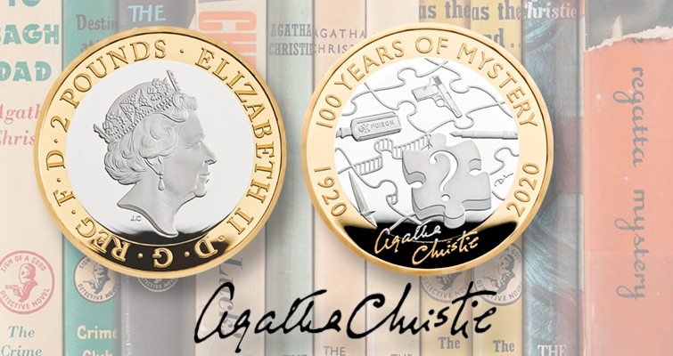 La prolífica escritora de novelas de misterio Agatha Christie es celebrada en las nuevas monedas de la Real Casa de la Moneda