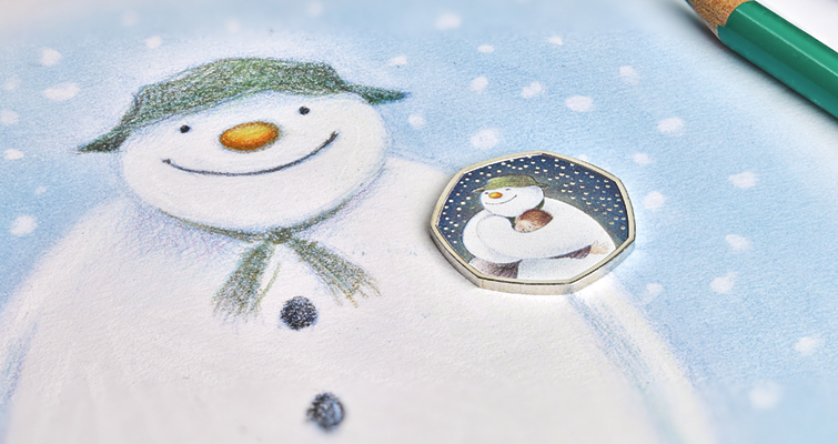 La Real Casa de la Moneda celebra la temporada con las monedas de 50 peniques del Muñeco de Nieve 2020